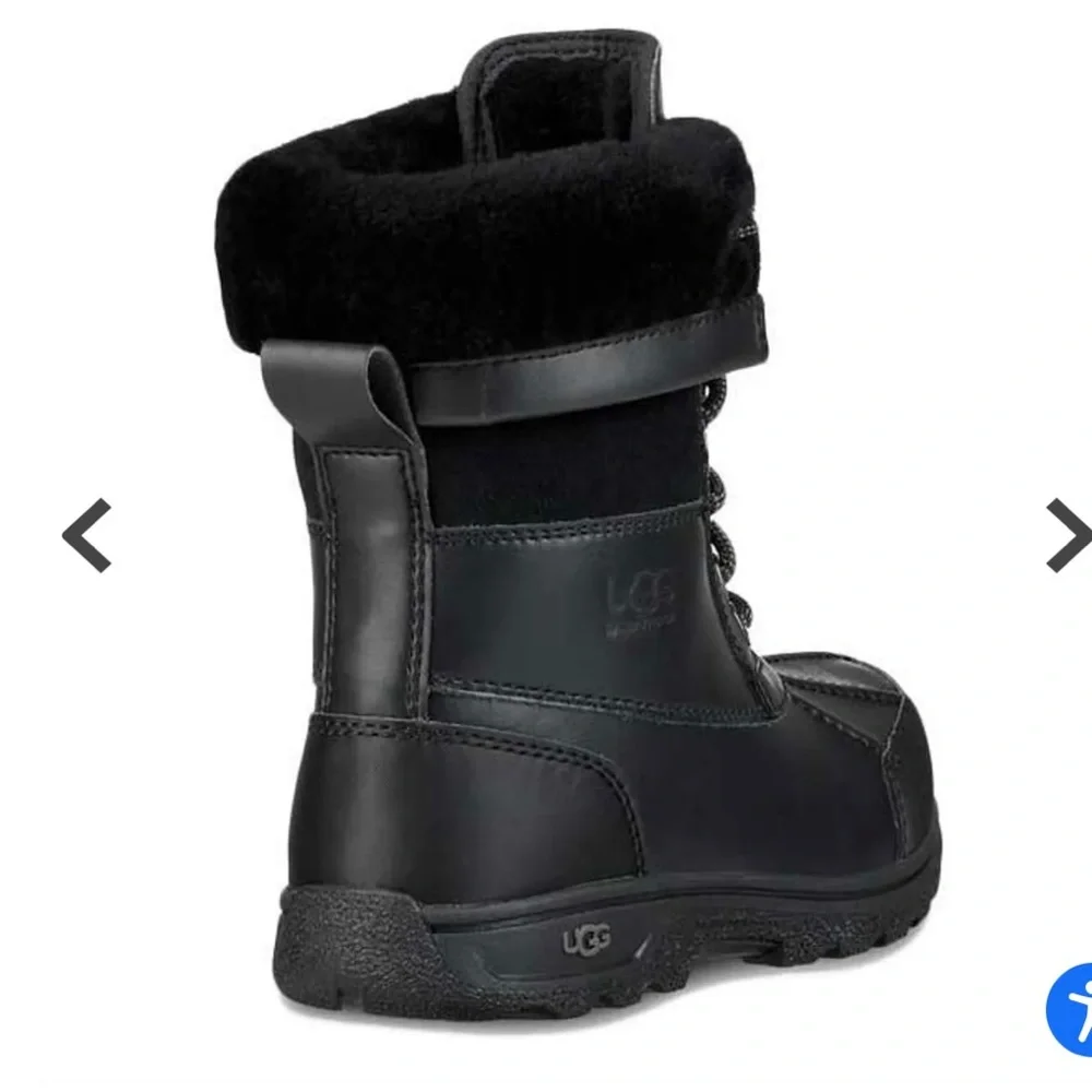 UGG Black Snow Boots, Youth size 4 - Picture 2 of 8